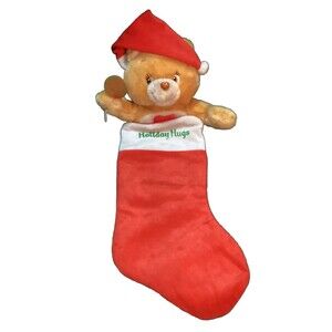 Care Bears Tender Heart Bear Holiday Hugs Plush Christmas Stocking 2005